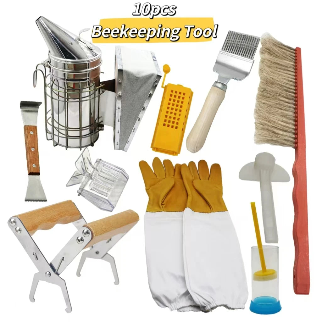 Beekeeping Supplies Tools Bee Gloves Hive Smoker Cultivating Box
