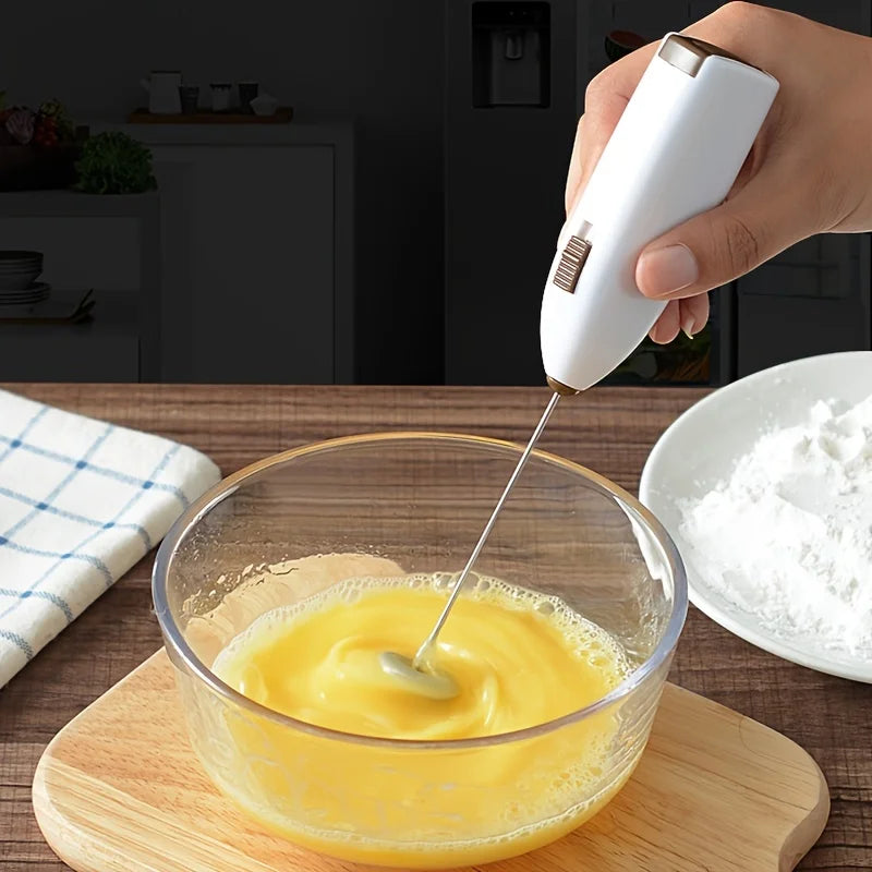 Handheld Electric Egg Beater Mini Battery Powered Milk Frother Coffee Drink Mixer Milk Foamer Kitchen Tools Zpaxo