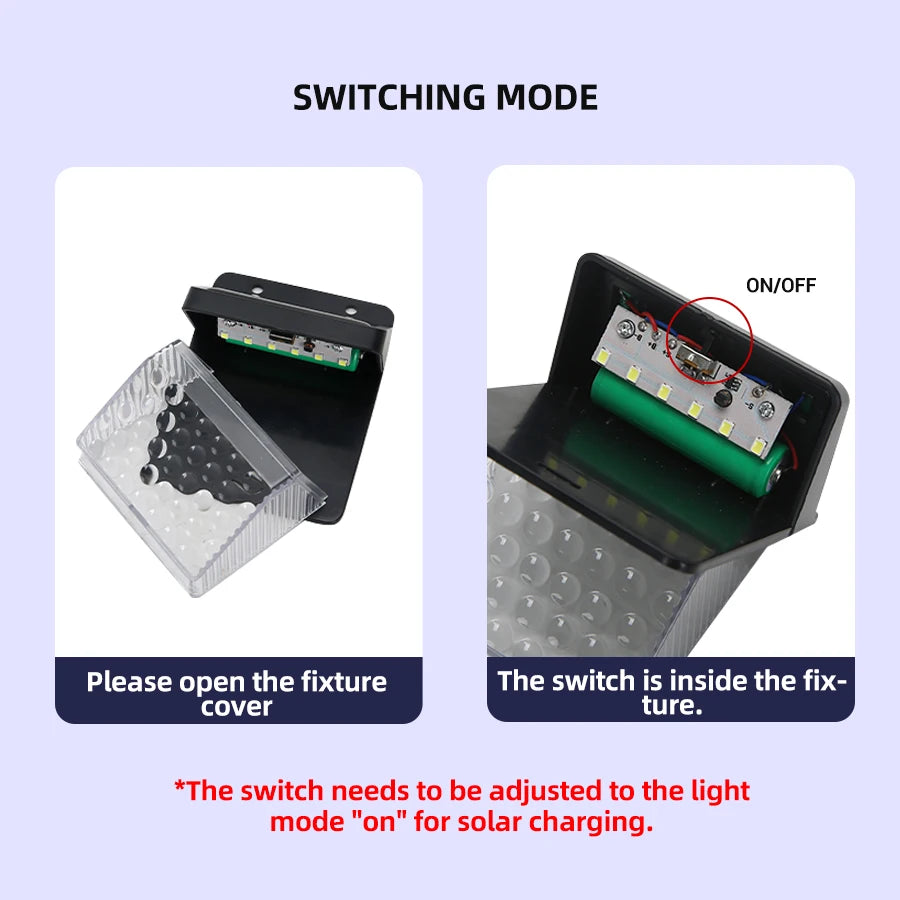 Solar LED Outdoor Light Garden Street Waterproof Human Sensing Home Zpaxo
