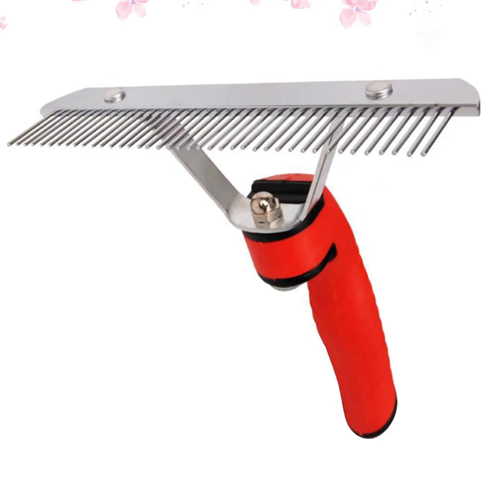 Pet Hair Comb Rake Design Durable Easy Use Single Row Grooming Tool