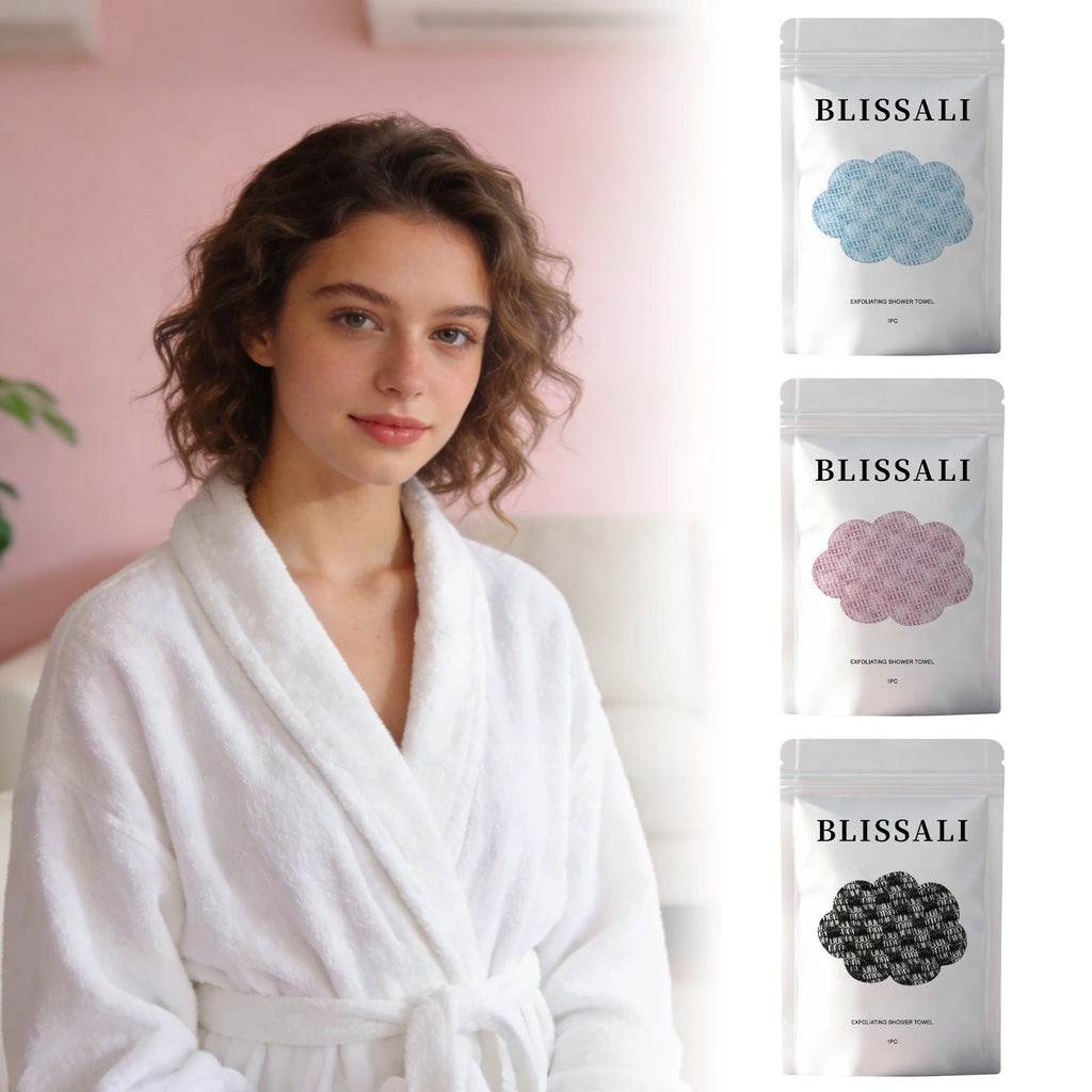 Exfoliating Shower Towel – Back Scrubber & Dead Skin Remover Exfoliating Bath Towel Zpaxo