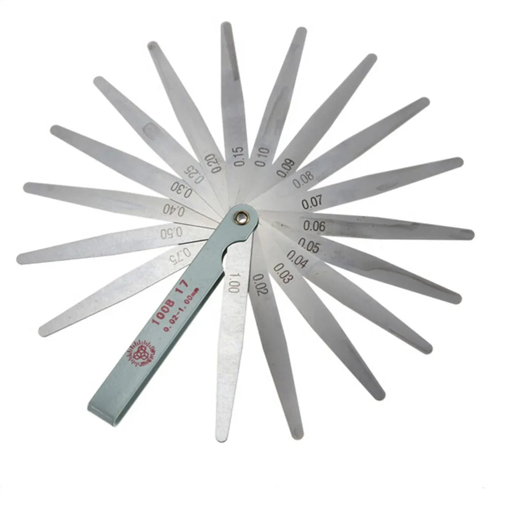 Useful 17 Blades 0 02 Thickness Gap Metric Filler Feeler Gauge