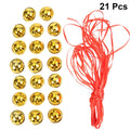 Christmas Bell Accessories Five-point Star Mini Jingle Bells Gold