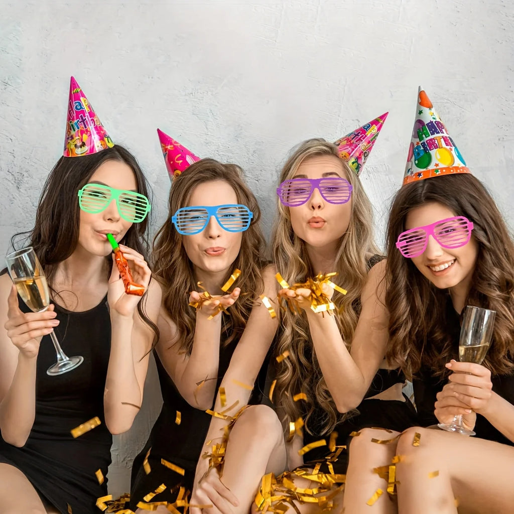 Shutter Shades Glasses Sunglasses Neon Eyewears Blinded Party Favors