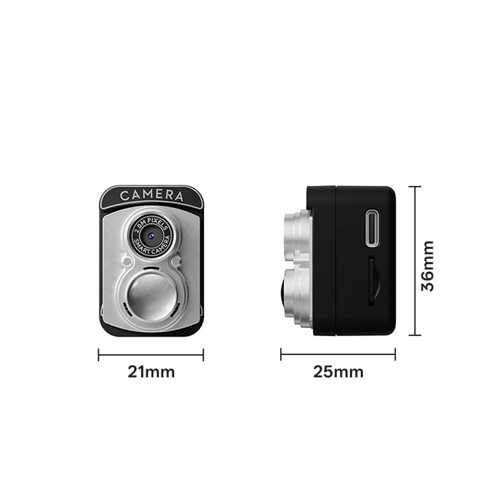 S13 NEW 0.96-inch HD Mini Digital Camera Student Photo Keychain Retro Style Small Portable Camera for Students 2025 Zpaxo