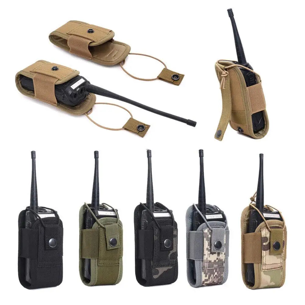 Quick Release Tactical Walkie Talkie Cover Large Capacity Handstand Hanging Bag For Outdoor Tactical Vest Zpaxo