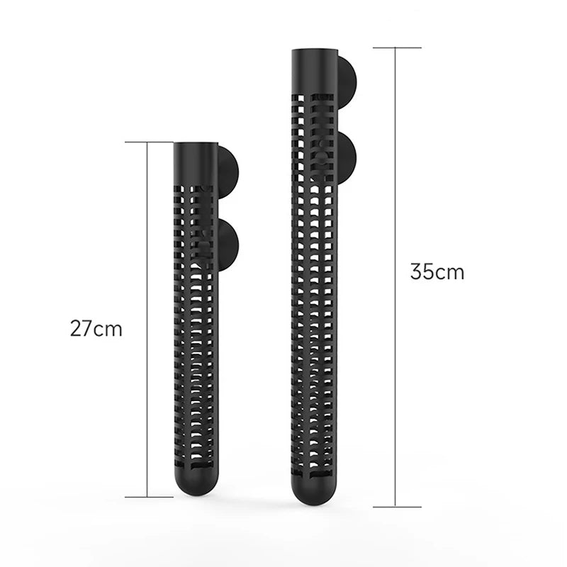 1PC Aquarium Heating Rod Sleeve Fish Tank Submersible Heater Protective With Suction Cups Heater Guard Protector Accessories Zpaxo