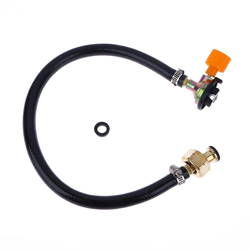 Gas Refill Adapter Leakproof Rubber Pipe Tube Cylinder Convertor