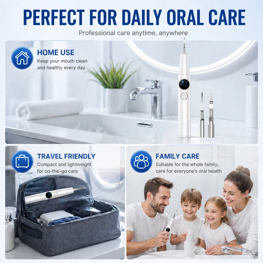 Ultrasonic Dental Scaler Electric Teeth Cleaner Sonic Teeth Plaque Cleaner Dental Stone Removal For Tartar Stain Cleaning Tools Zpaxo