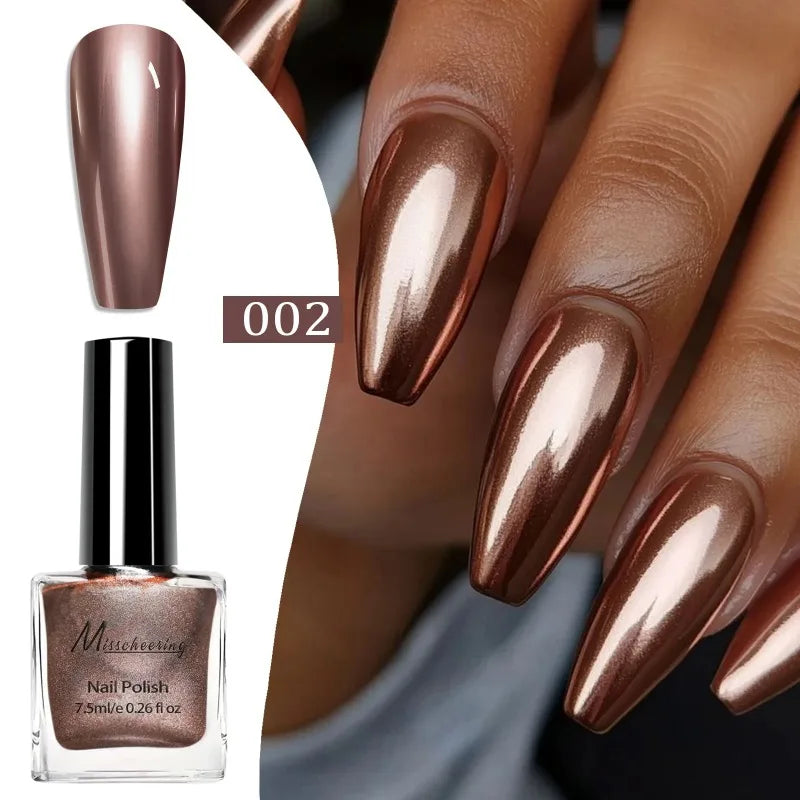 12 Colors Metal Mirror Effect Nail Polish Lasting Quickly Drying Art Zpaxo 02