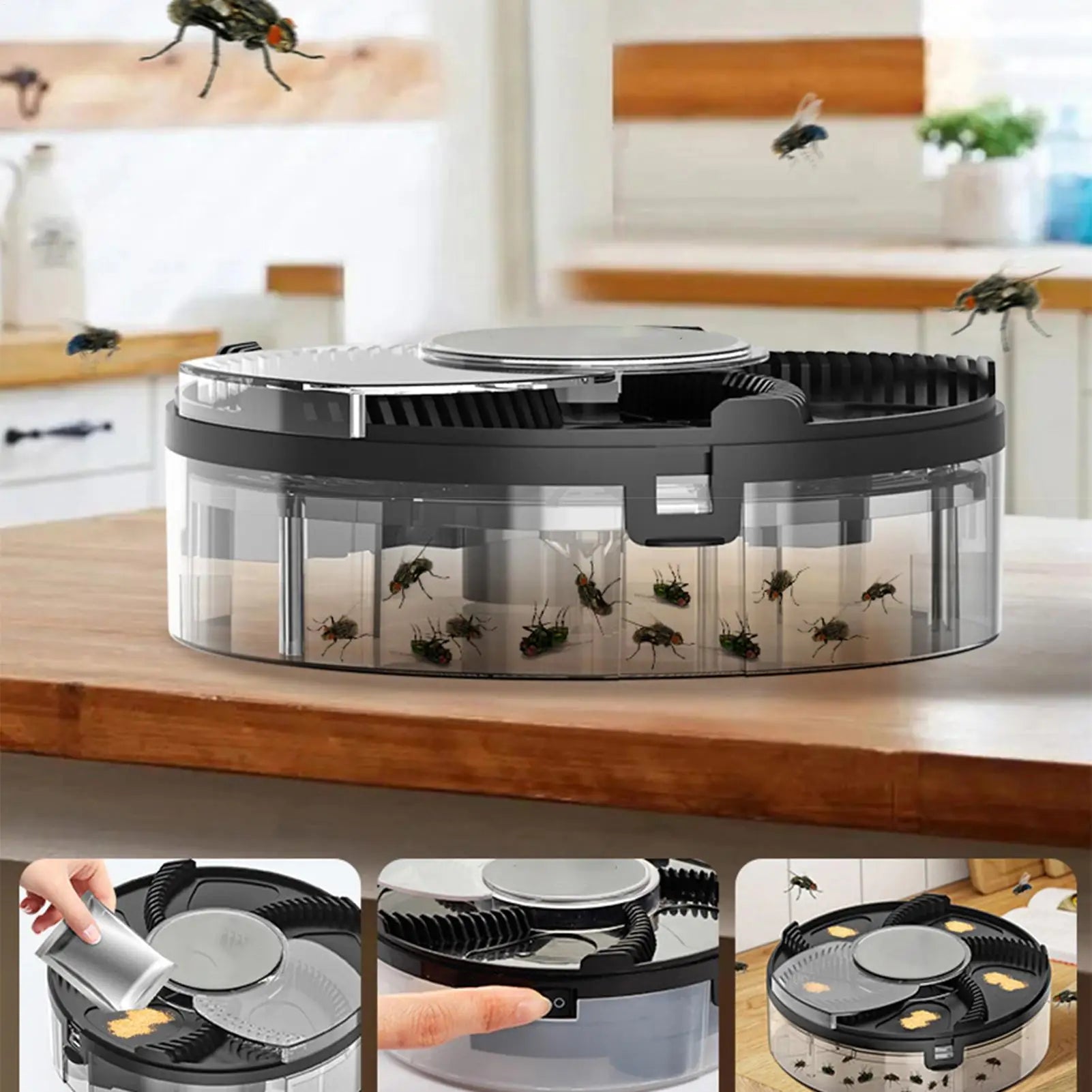 Electric Fly Trap USB Plug-in Automatic Flycatcher Indoor Outdoor