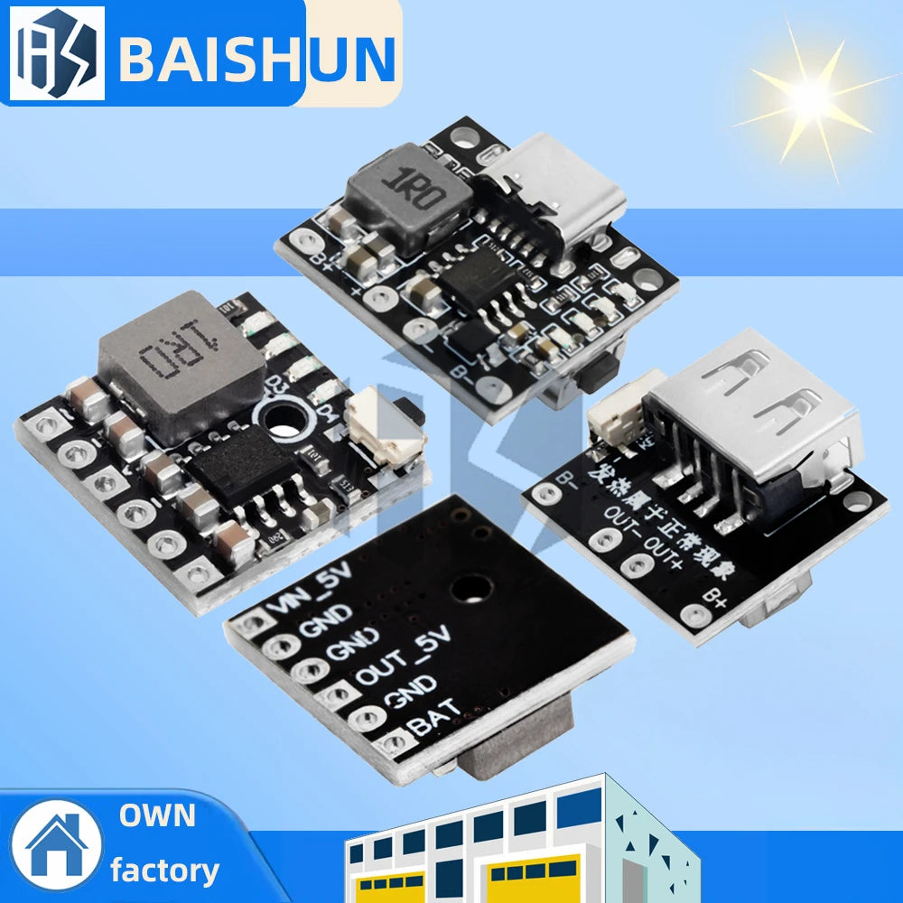 5V Charge Discharge Integrated Module 18650 Lithium Battery Boost Zpaxo