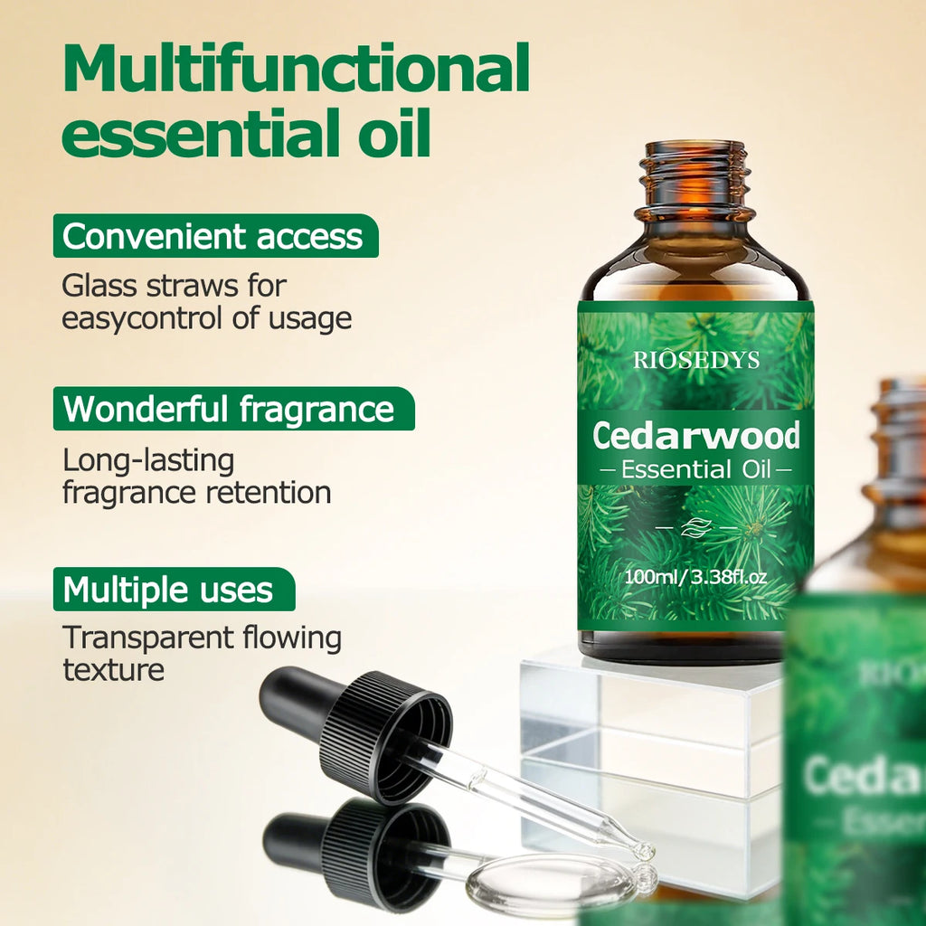 CEDARWOOD ESSENTIAL OIL Moisturizing Nourishing Massage Suitable Zpaxo