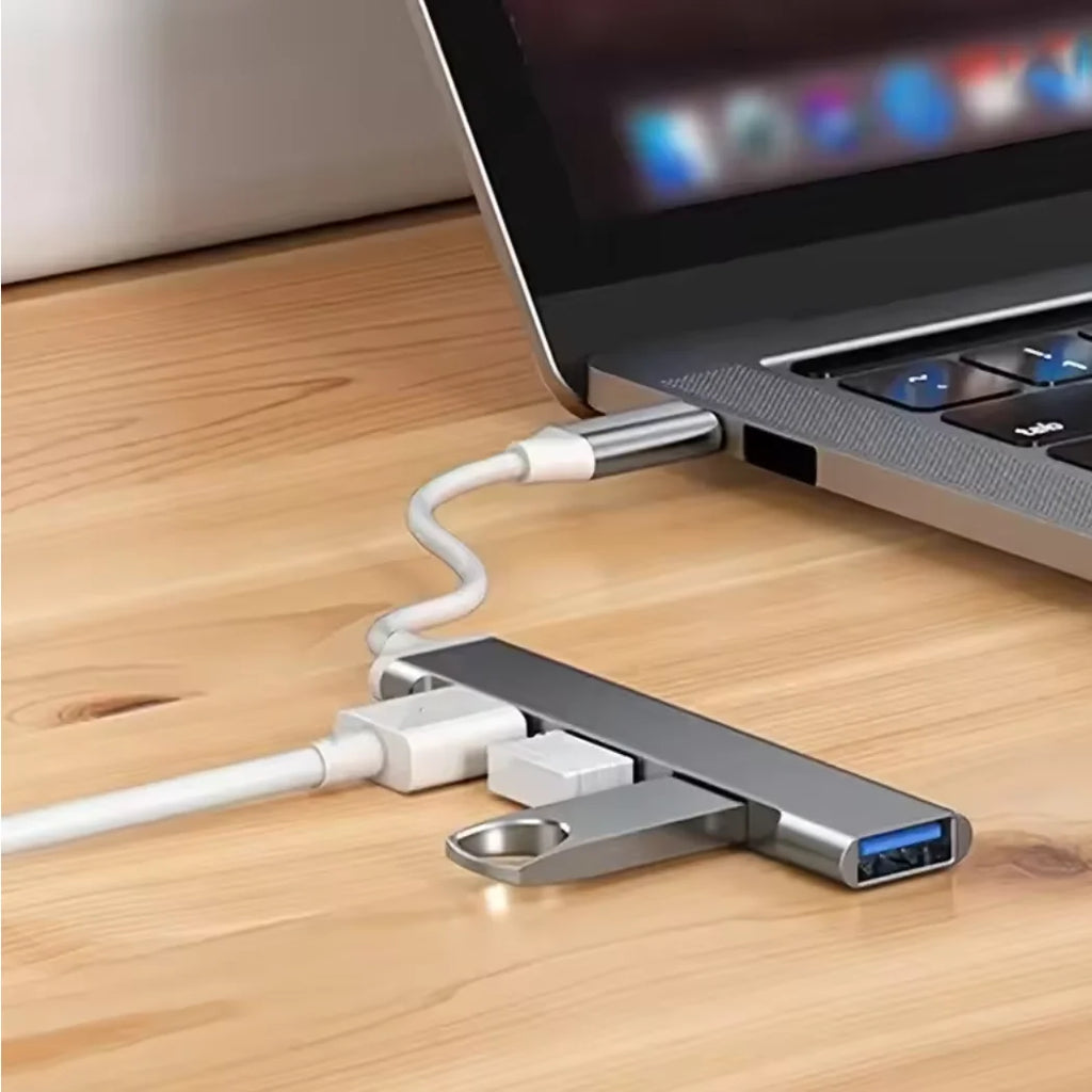 4-Port Multi-Splitter Type C Hub USB Adapter OTG for Xiaomi Lenovo MacBook 13 15 Air pro PC - Computer Accessories Zpaxo