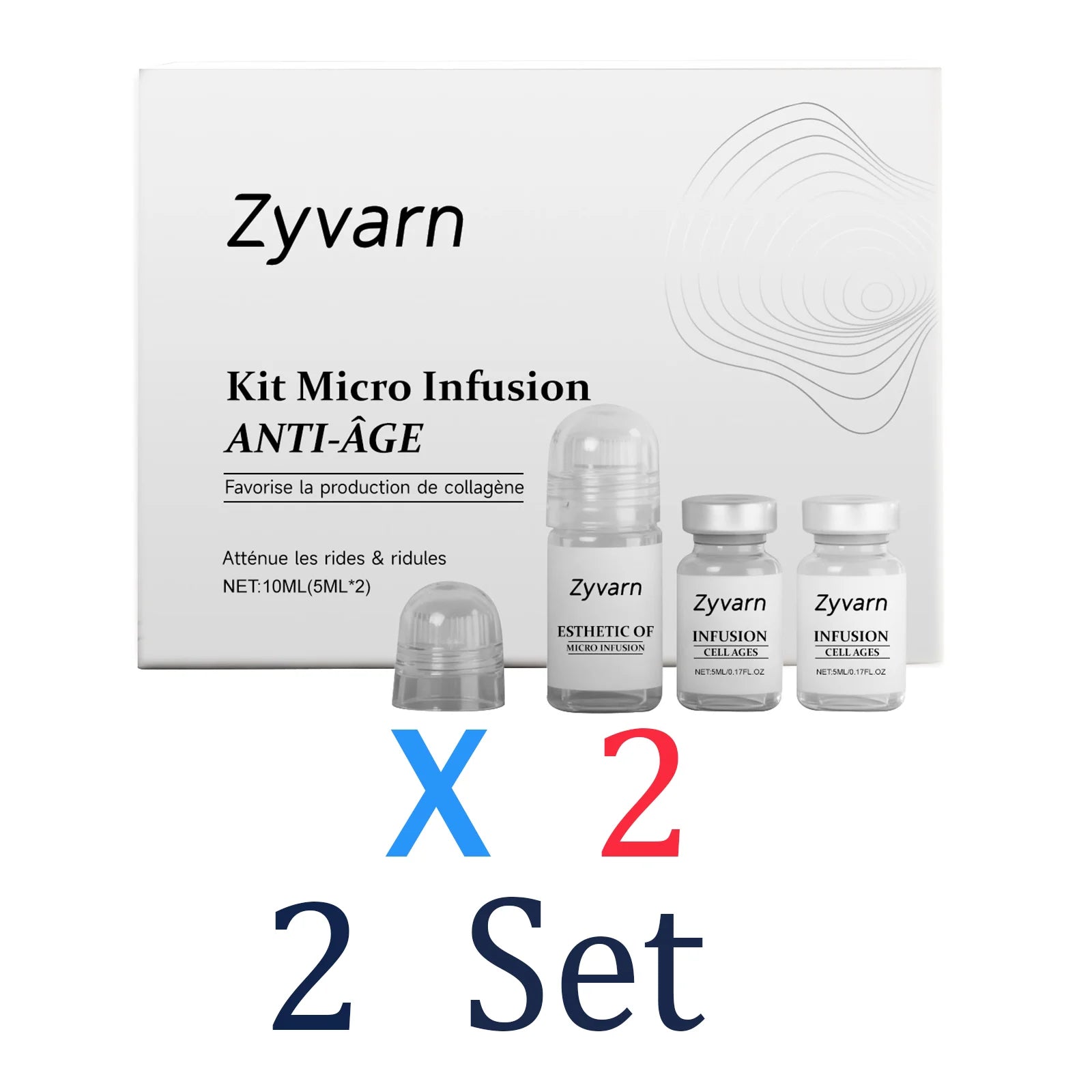 Microneedle Skin Care Day Cream Night Seasonal Transition Repair Zpaxo 2 Set