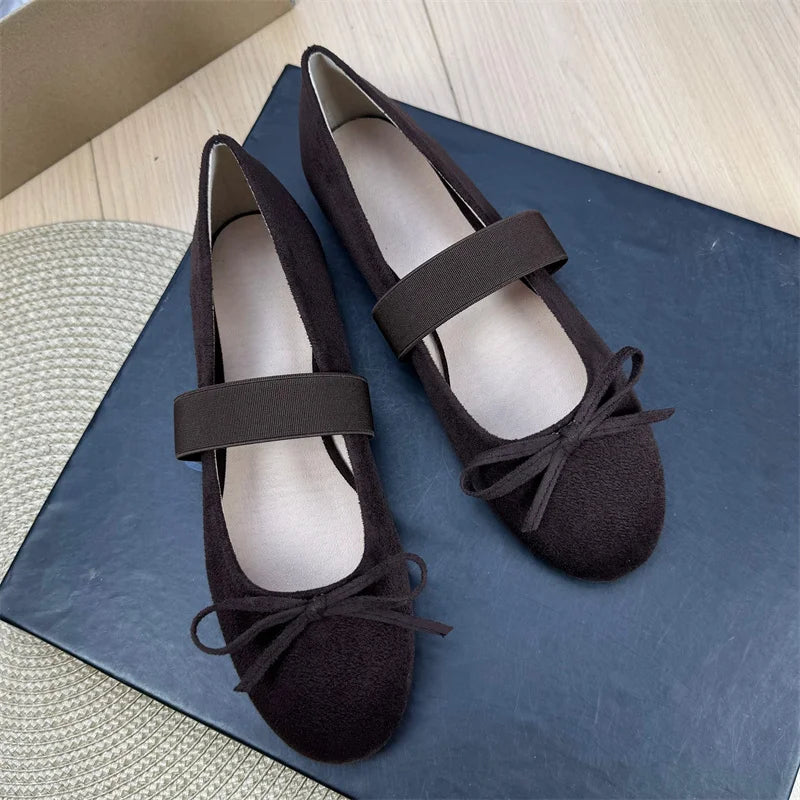 Retro Shallow Flat Shoes for Women 2025 New Spring Autumn Flat Ballet Skirt Mary Jane Shoes Loafers Women zapatillas mujer Zpaxo