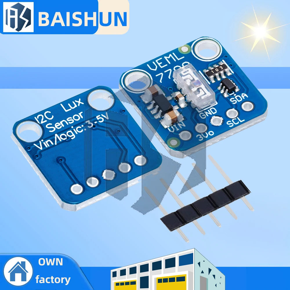 VEML7700 Ambient Light Sensor Module 120k Lux Light measuring Sensor Board 3.3V 5V I2C IIC Interface for Arduino Raspberry Pi Zpaxo