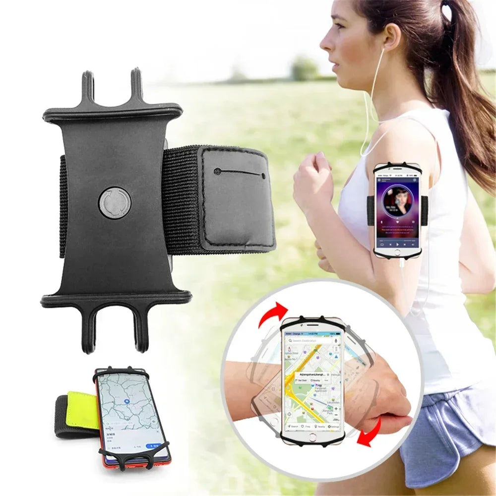 Universal Rotation Mobile Cellphones Wrist Phone Holder Stand Cradle