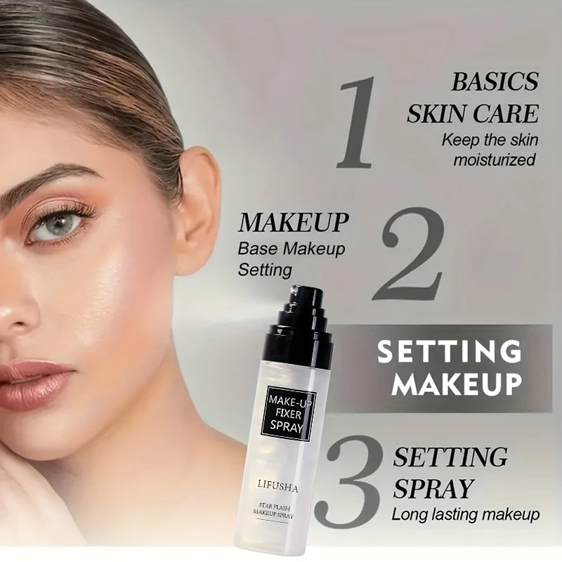 Makeup Setting Spray,Oil Control Lightweight Quicksand Setting Spray 100ml,Moisturizing Long Lasting For 16h Toner Set Makeup Zpaxo