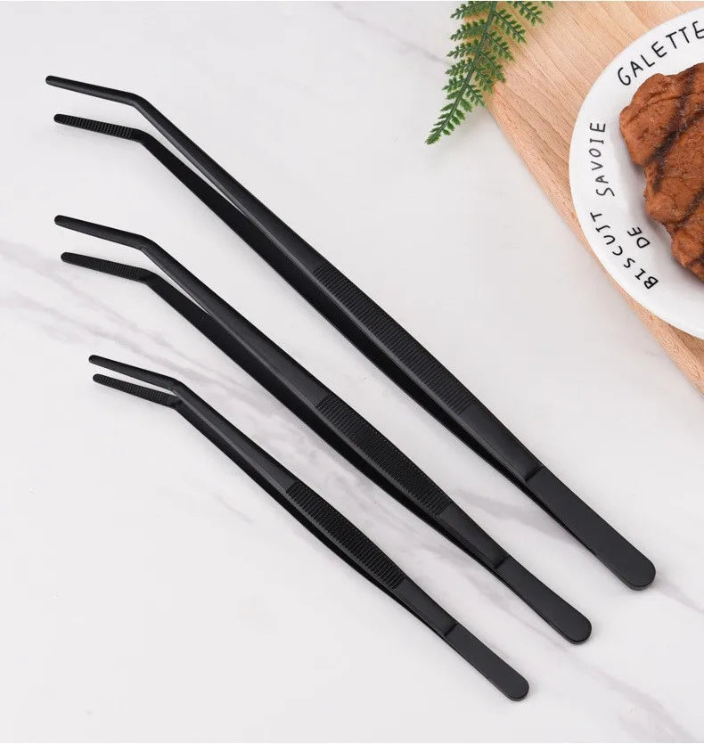 Stainless Multifuctional Steel Elbow Tweezers Aquarium Clip Long