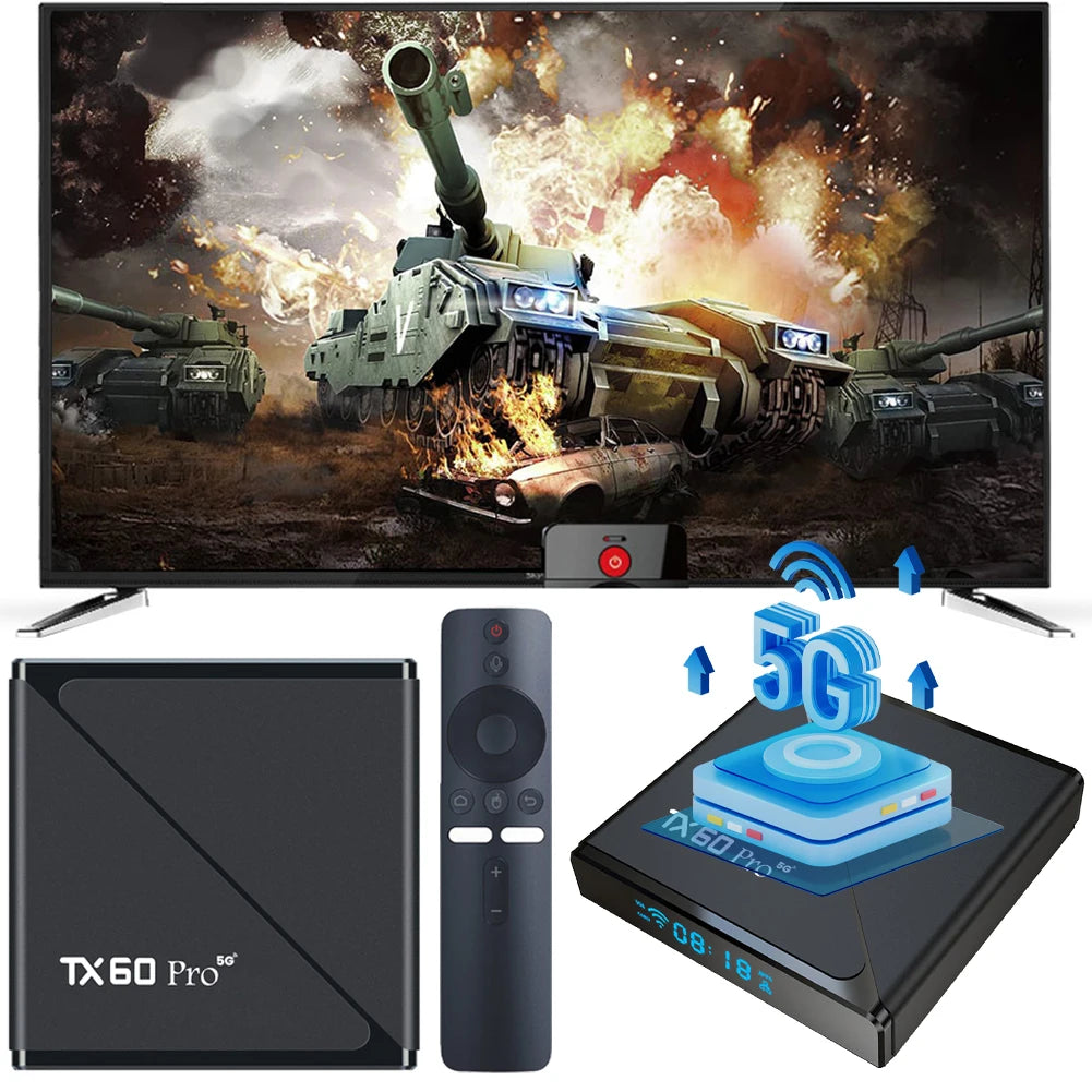 Android 10 Smart TV Box 14K Dual Wifi Media Player