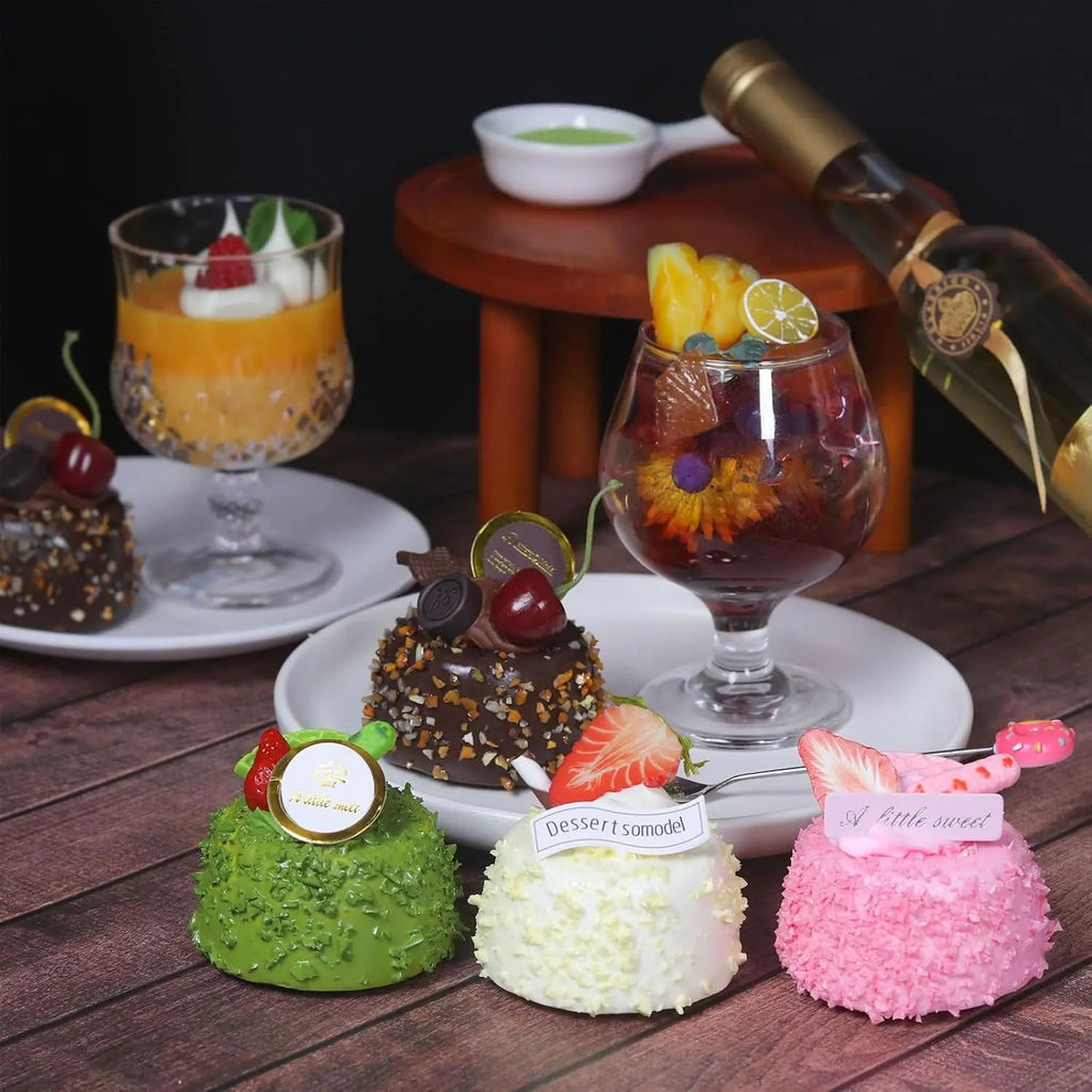 Artificial Cake Prop Mini Chocolate Model Simulated Dessert