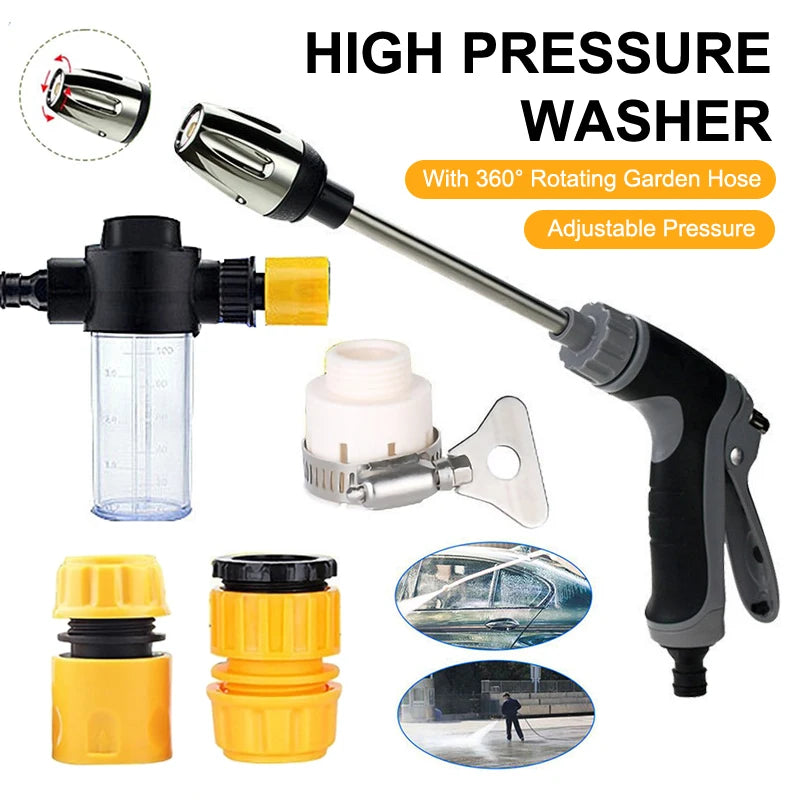 High Pressure Garden Hose Nozzle – Car Wash & Water Gun