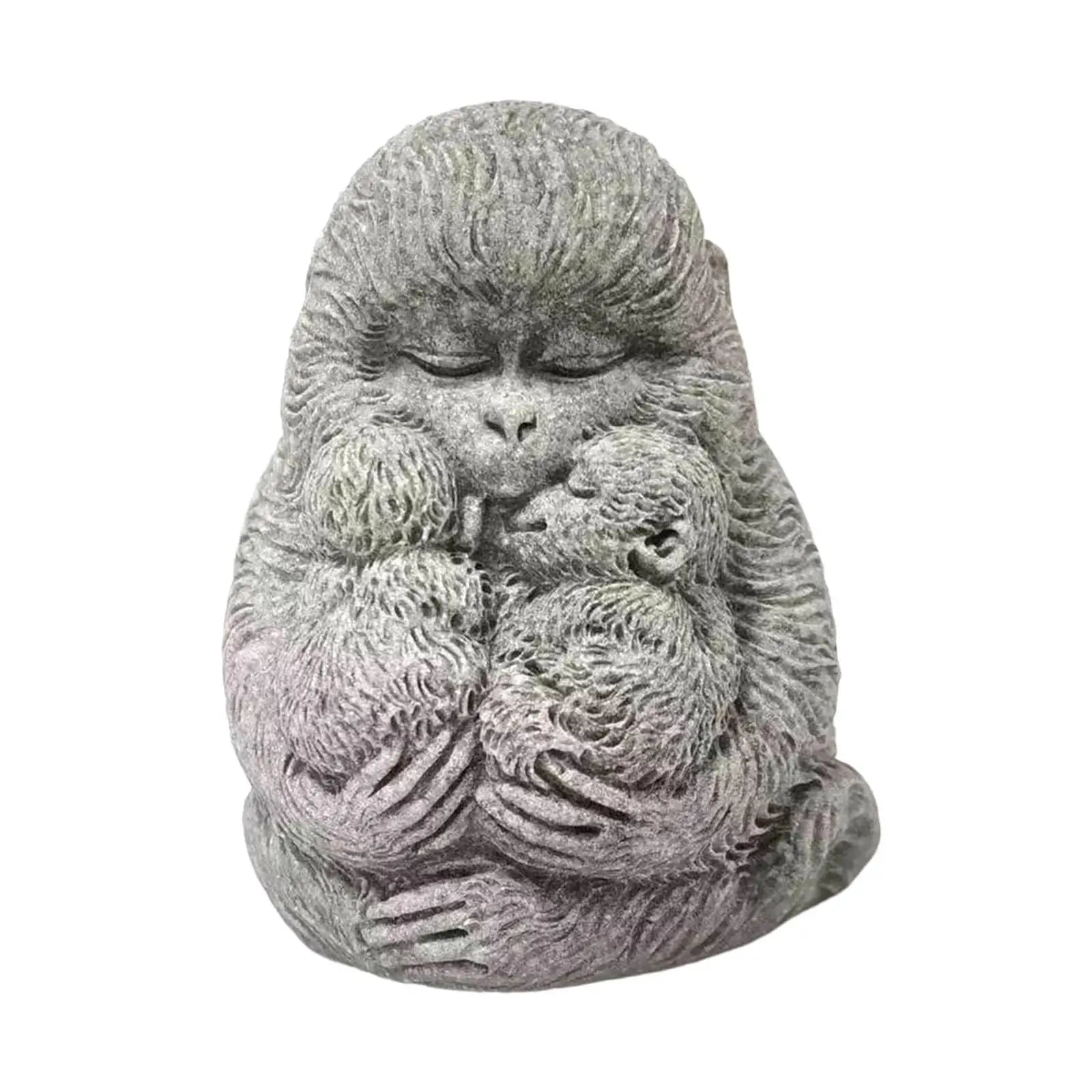 Sandstone Statue Miniature Antique Gardening Landscape Ornament for Indoor Outdoor Hotel Tabletop Living Room Decoration Zpaxo Style E