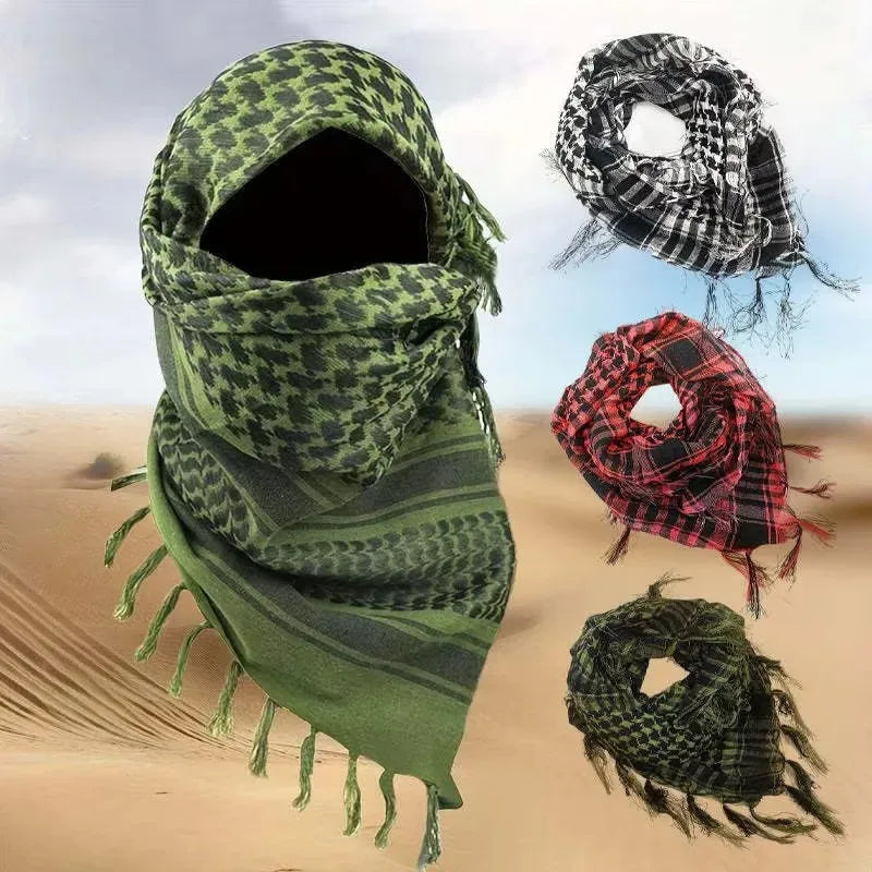 Keffiyeh Tactical Desert Scarf – Unisex Shemagh Head Wrap