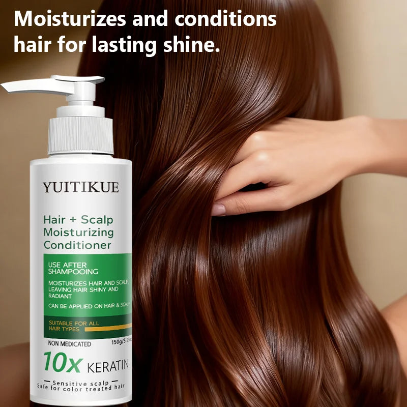 YUITIKUE Keratin Conditioner for Dry Hair – Biotin & Hyaluronic Hair Conditioner Zpaxo