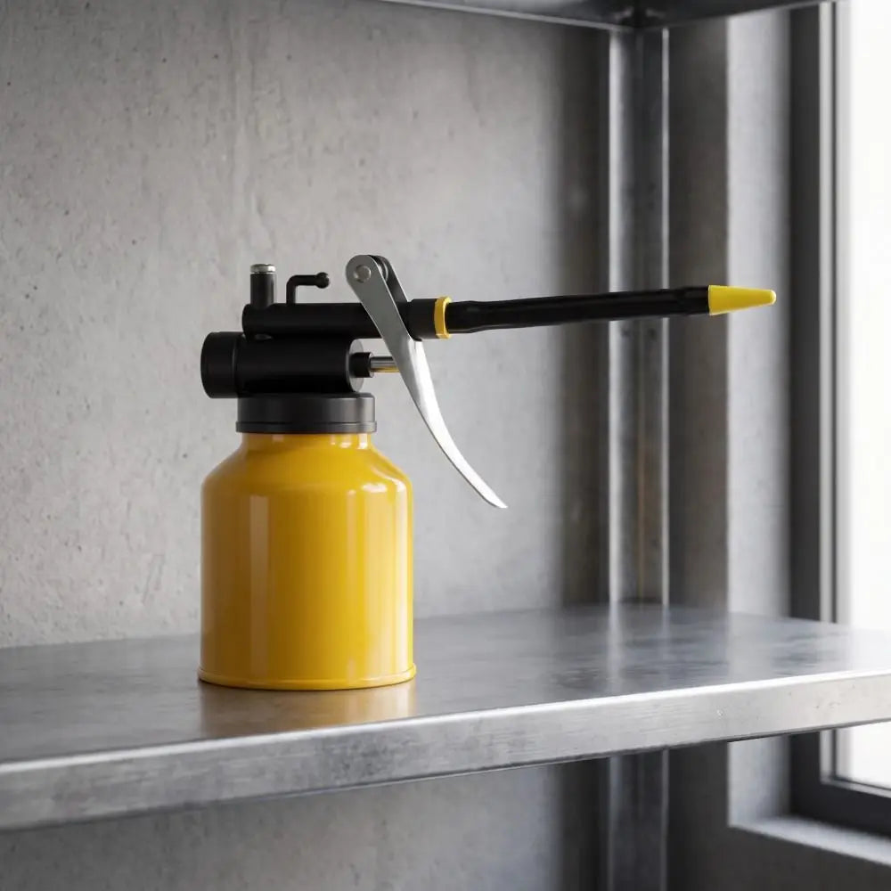 Hand Pump High Pressure Oil Can Metal Durable Oil Pot Fast Flow Rate High Flow Rate Grease Lubrication Tool Zpaxo