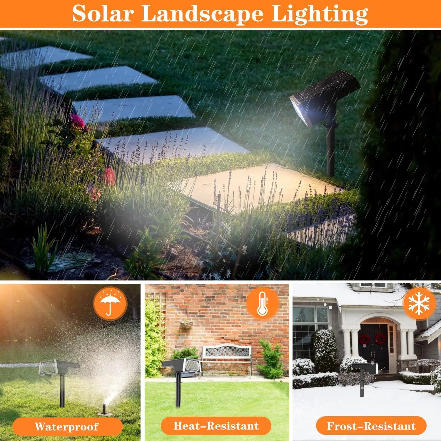 Solar Lawn Lamp Outdoor Adjustable LED Wall Lights Sunlight Landscape Zpaxo