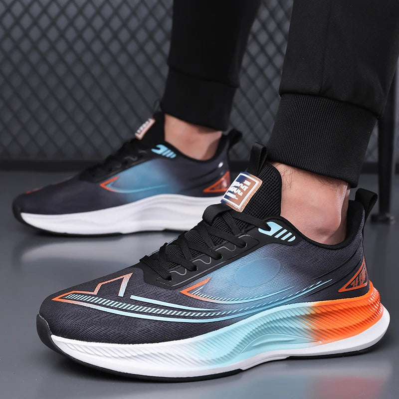 Men's Casual Sneakers Luxury Trainer Shoes Breathable Race Running