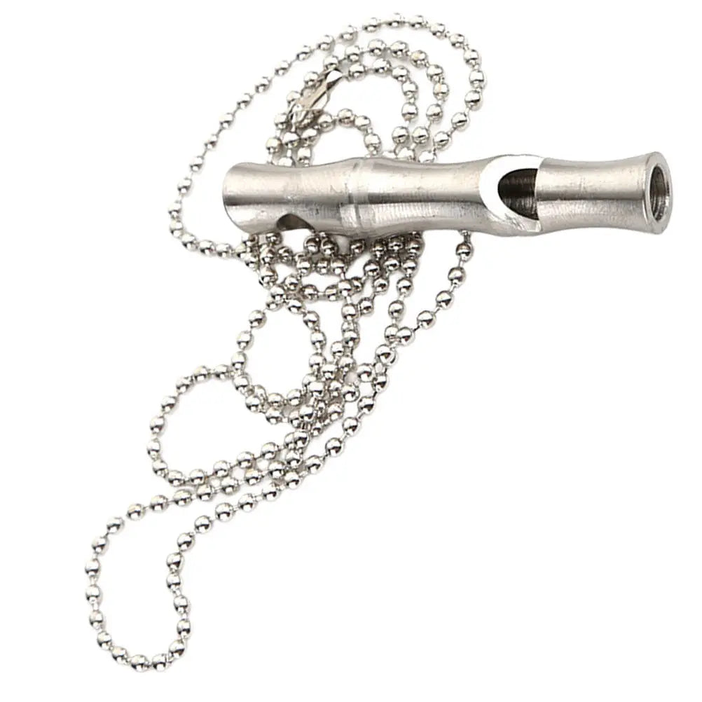 Ultrasonic Stainless Steel Dog Training Whistle Chain Hands Bark