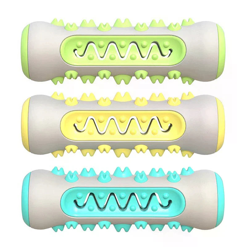 Rubber Dog Molar Toothbrush Toys Chew Cleaning Teeth Safe Puppy Dental Care Soft Pet Cleaning Toy Supplies Pet Accessories 1PC Zpaxo