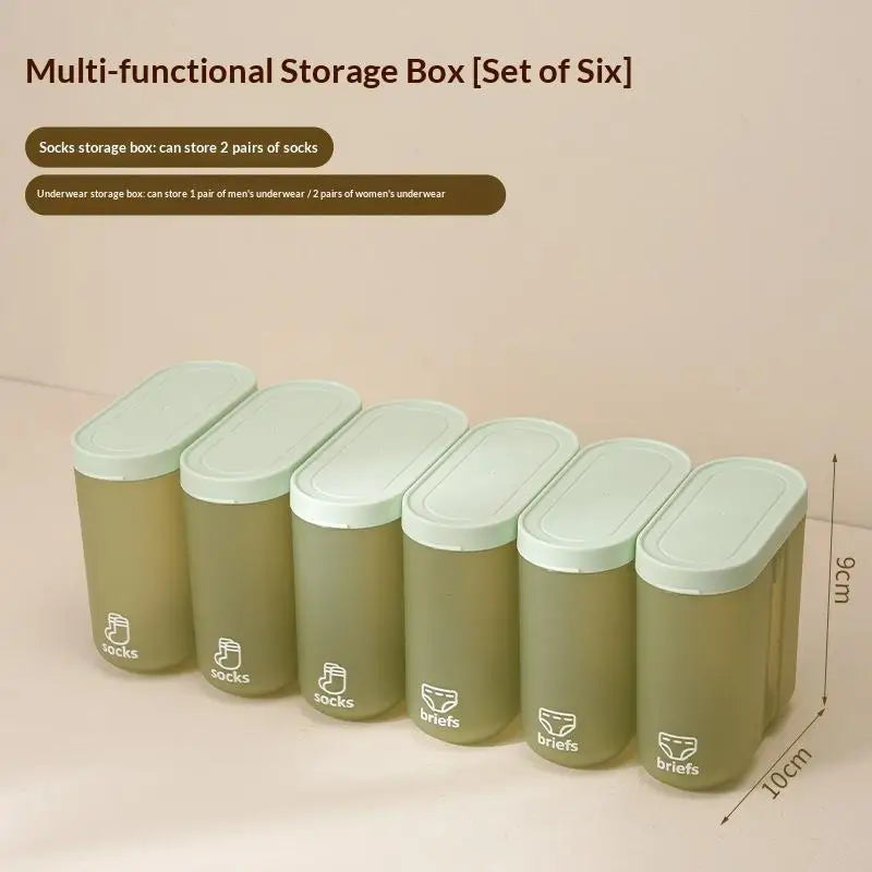 CMPortable Sealed Storage Box Travel Underwear Socks Home Business