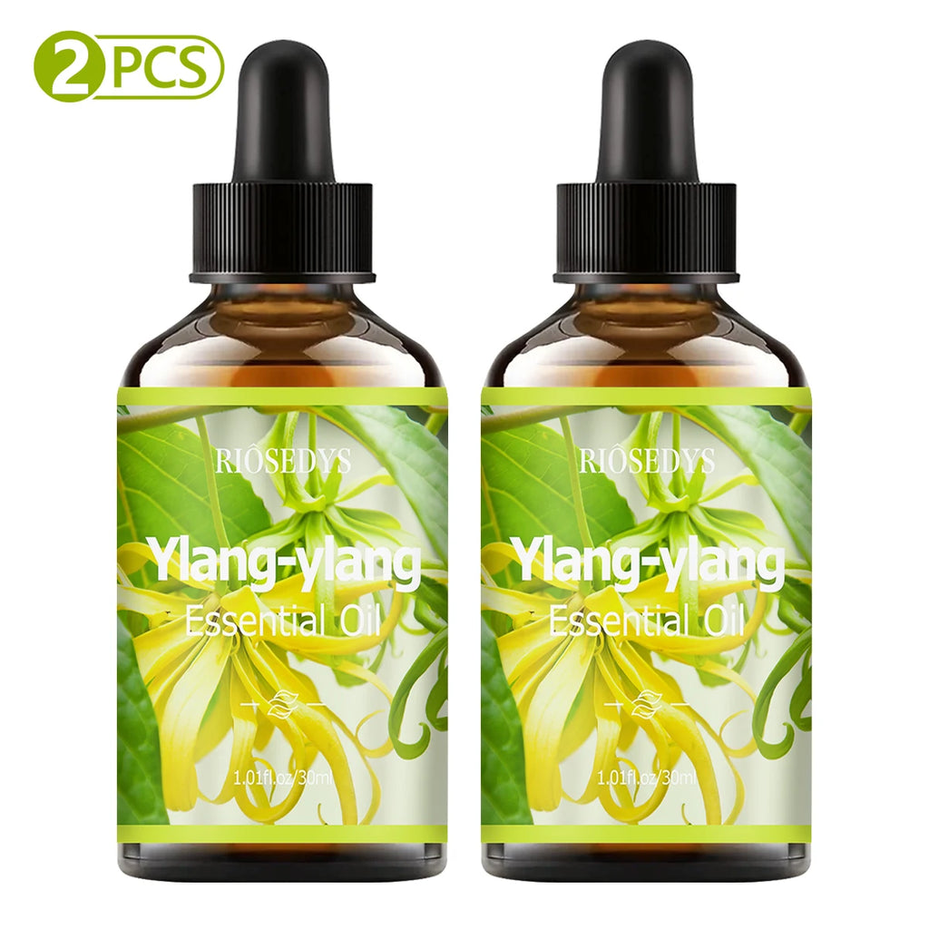 YLANG Essential Oil Natural Fragrance Suitable Body Massage Zpaxo YLANG YLANG 2pcs 30ml