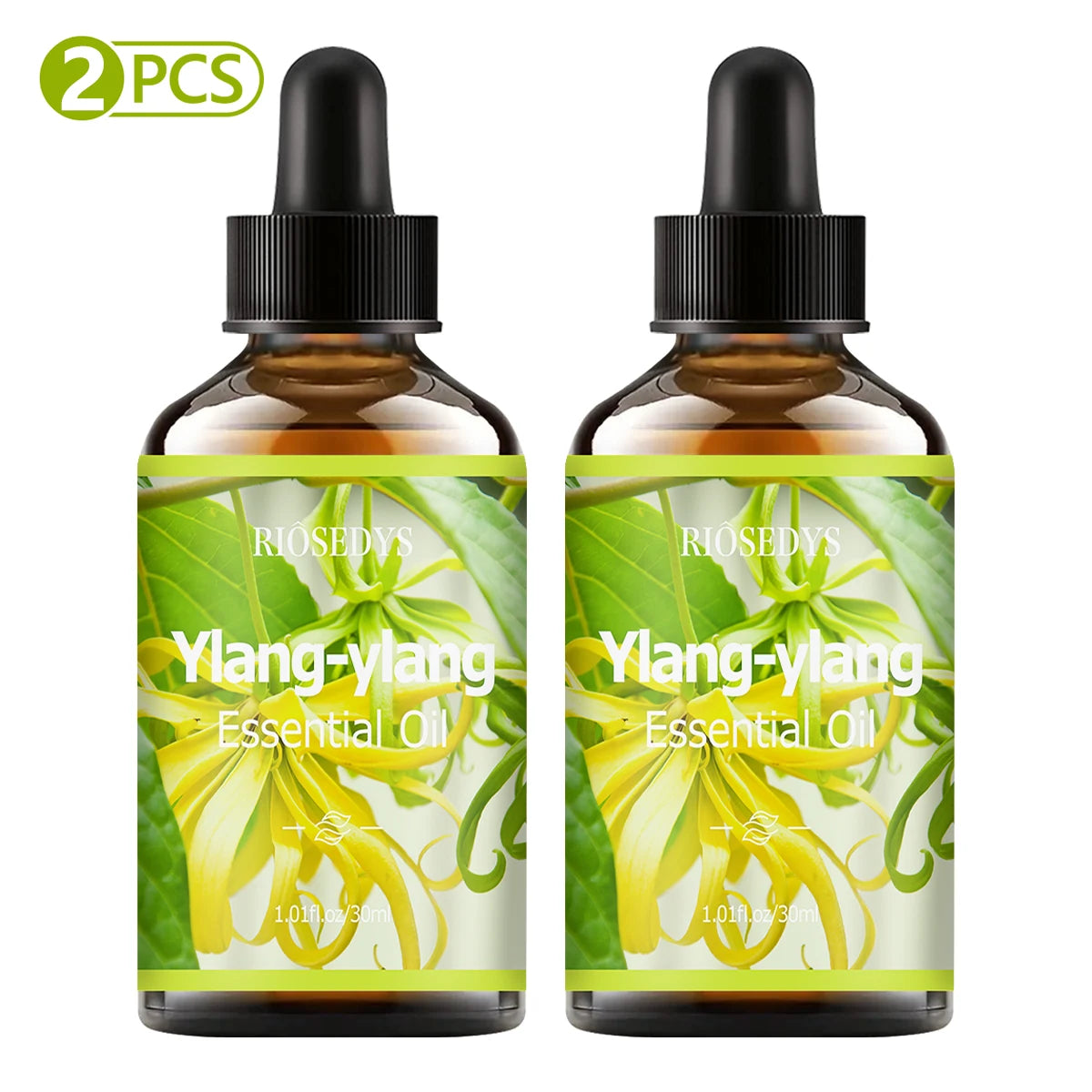 YLANG Essential Oil Natural Fragrance Suitable Body Massage Zpaxo YLANG YLANG 2pcs 30ml