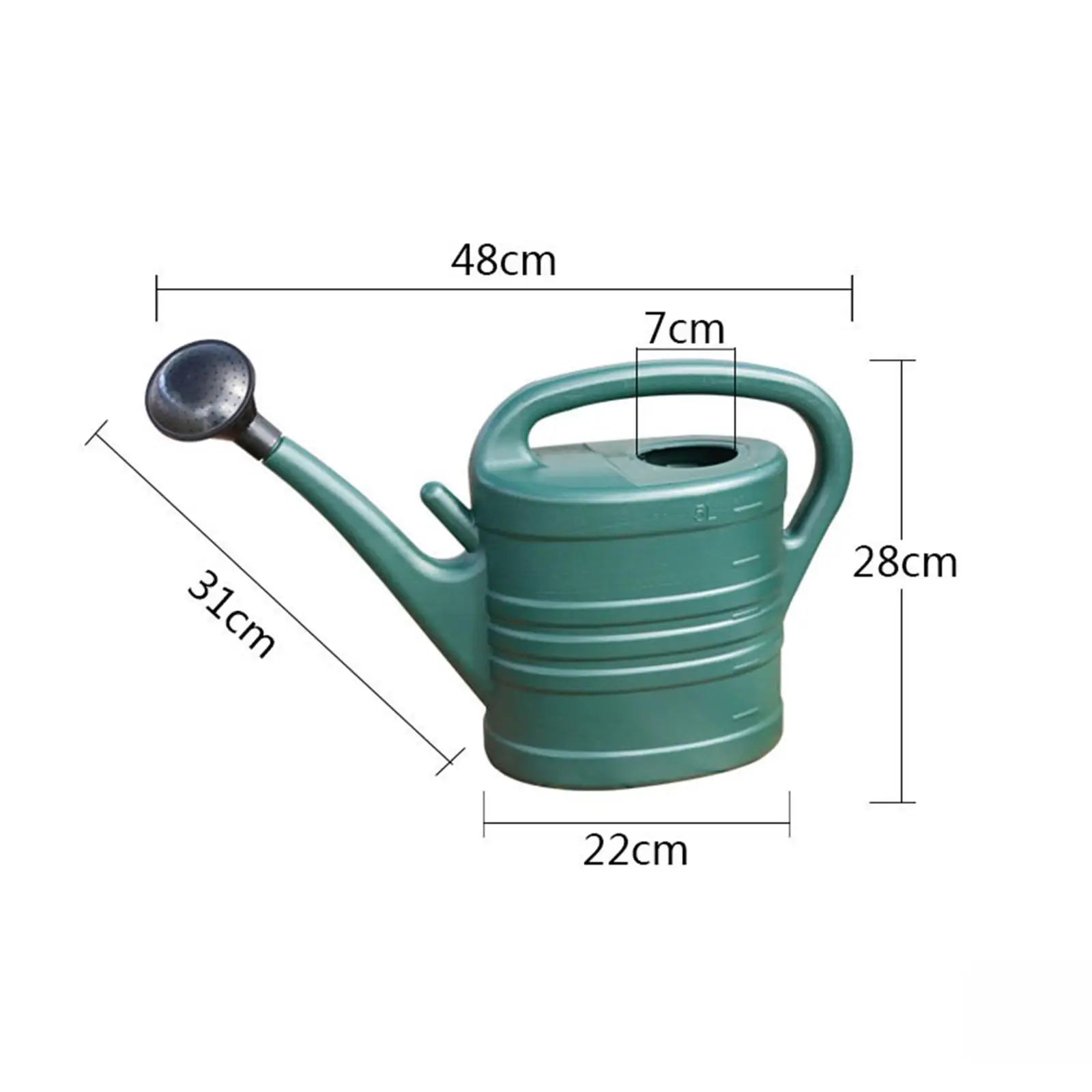 Watering Pot Home Garden Watering Can with Sprinkler Head Long Spout for Plants Pot Farmhouse Planting House Flower Backyard Zpaxo