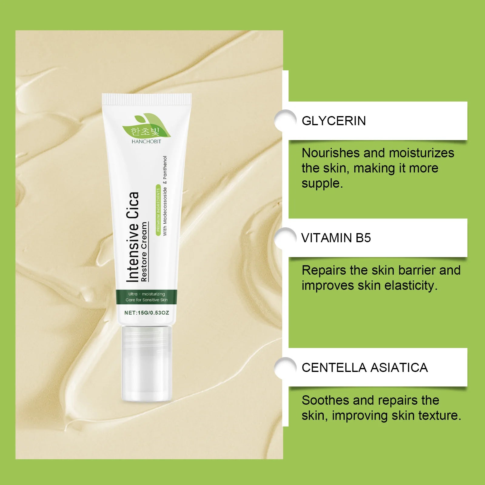 Moisturizing Skin Cream: Gentle Centella Asiatica Rich-Moisture Cream for Daily Facial Nourishment & Hydration Zpaxo