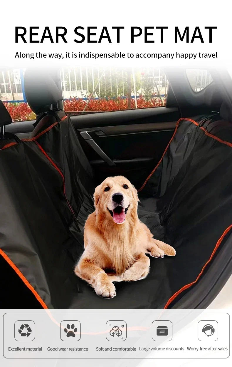 Dog Car Seat Cover for Back Seat,Oxford Cloth Durable Scratchproof Dog Hammock,Pet Seat Cover Protector for Cars,Trucks and SUVs Zpaxo