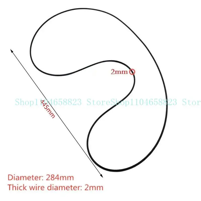 28.4cm Round Section Drive Flat Belts Rubber DVD Cassette Tape Recorder Turntable Strap Belt Cassette Tape Accessories Zpaxo
