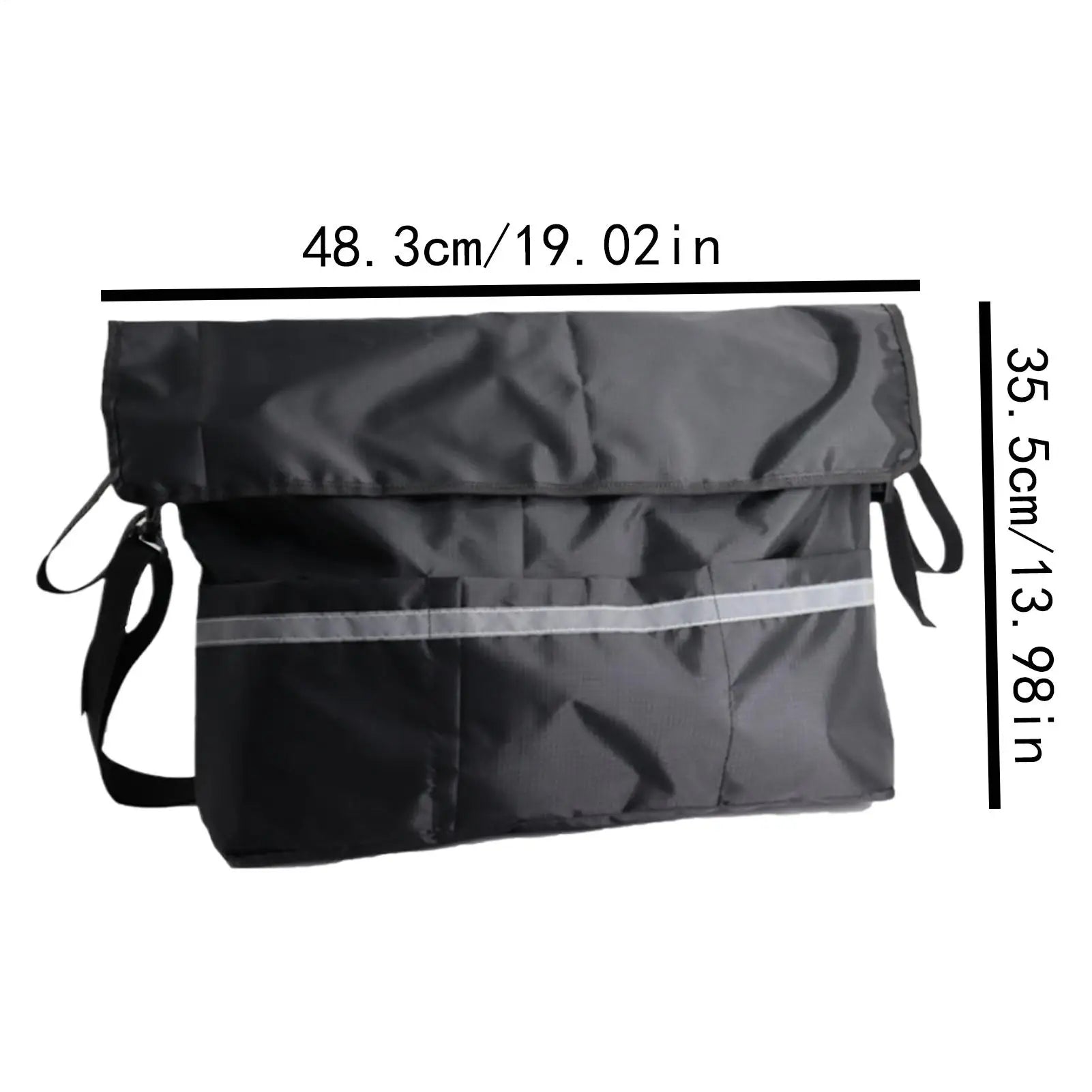 Wheelchair Bag 420D Oxford Waterproof Portable Wheelchair Storage Bag for Elderly Disabled Adults Rollator Walker Scooter Travel Zpaxo