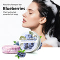 Blueberry Shampoo Bar – Natural Deep Cleansing Hair Soap Shampoo Bar Zpaxo 60g