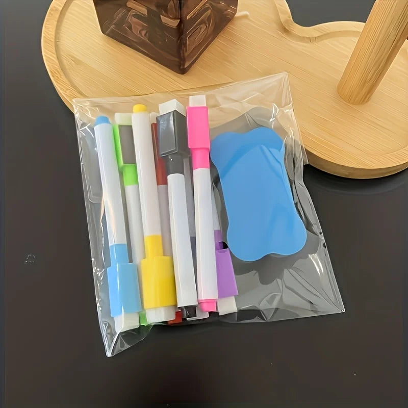 8 Colors Dry Erase Marker Magnetic Eraser Home Office Classroom Zpaxo