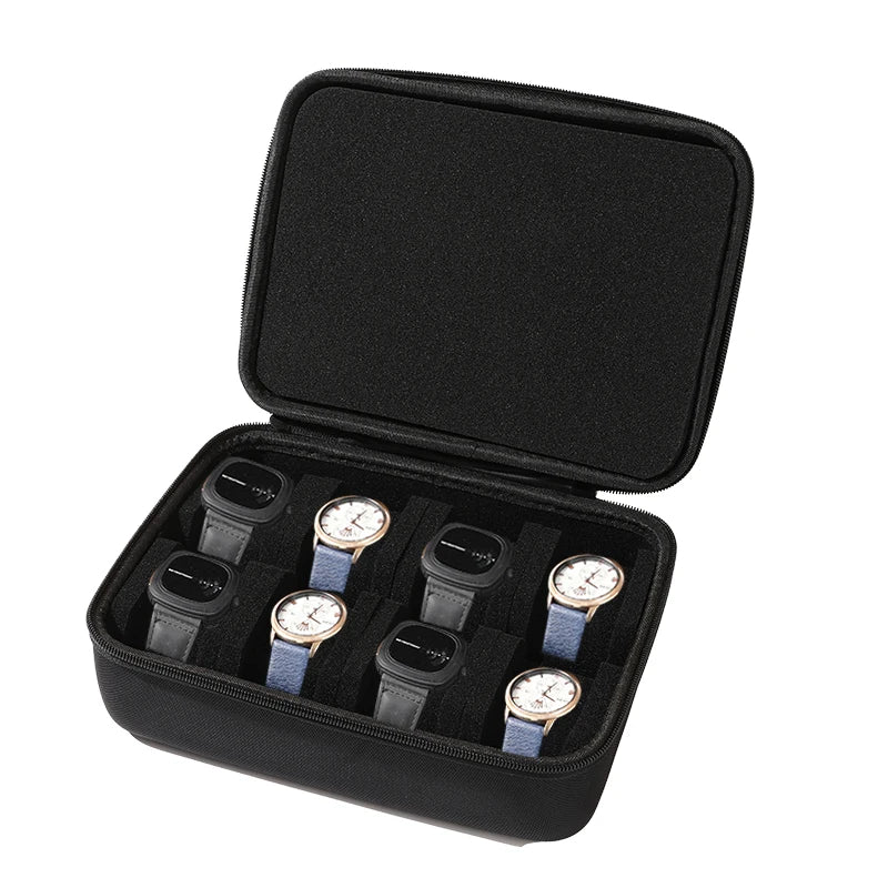 5-Slot Watch Travel Case – Portable Watch Box Organizer Watch Travel Case Zpaxo 8 Slot