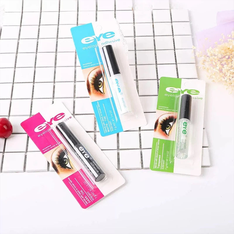 False Eyelash Glue Waterproof Transparent White Black Quick Dry
