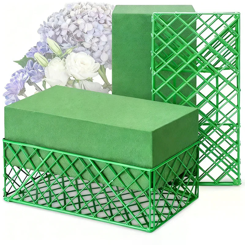 5 10 Plastic Floral Foam Cage Holders Flower Bracket Rectangle Mud Zpaxo