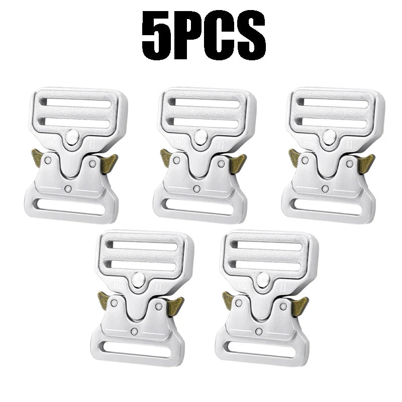 Tactical Belt Buckle Military Combat Training Quick-release Alloy Zpaxo 5PCS