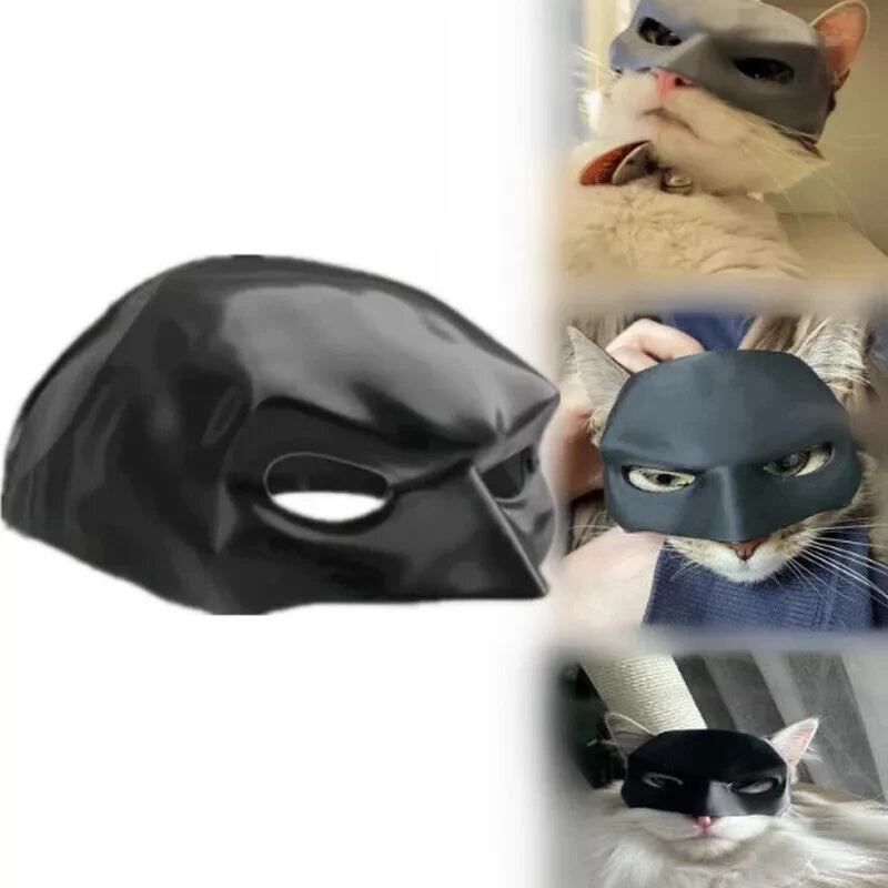 Bat Cat Halloween Half Face Mask – 3D Printed Pet Costume